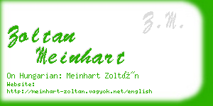 zoltan meinhart business card